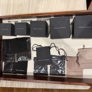 David Yurman Black Jewelry Pouches